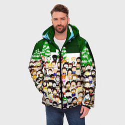 Куртка зимняя мужская Южный Парк South Park, цвет: 3D-светло-серый — фото 2