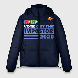 Куртка зимняя мужская Among Us Vote Out, цвет: 3D-черный