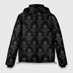 Куртка зимняя мужская Готический рисунок, цвет: 3D-черный