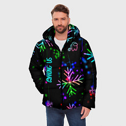 Куртка зимняя мужская Among Us, цвет: 3D-черный — фото 2