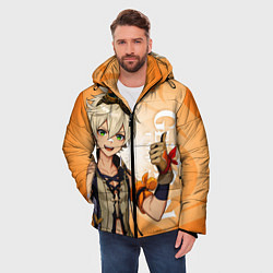 Куртка зимняя мужская GENSHIN IMPACT, БЕННЕТ, цвет: 3D-черный — фото 2