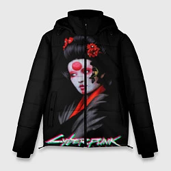 Куртка зимняя мужская CYBERPUNK 2077 JAPAN, цвет: 3D-светло-серый