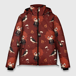 Куртка зимняя мужская Genshin Impact, цвет: 3D-красный