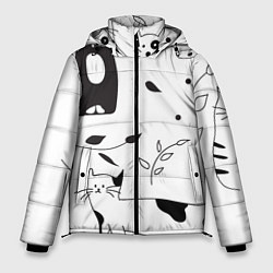 Куртка зимняя мужская Кис-Кис, цвет: 3D-черный