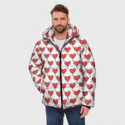 Куртка зимняя мужская Разбитое Сердце, цвет: 3D-светло-серый — фото 2