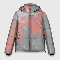 Куртка зимняя мужская Абстракция, цвет: 3D-светло-серый