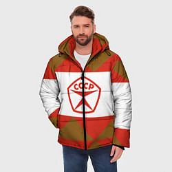 Куртка зимняя мужская Советское печенье, цвет: 3D-красный — фото 2