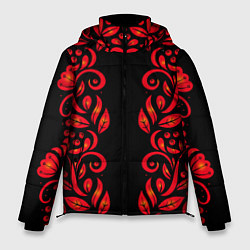 Куртка зимняя мужская ХОХЛОМА, цвет: 3D-черный