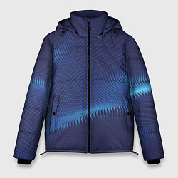 Куртка зимняя мужская 3D волна, цвет: 3D-светло-серый