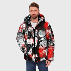 Куртка зимняя мужская ТЕТРАДЬ СМЕРТИ, цвет: 3D-красный — фото 2