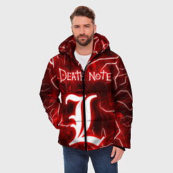 Куртка зимняя мужская ТЕТРАДЬ СМЕРТИ, цвет: 3D-красный — фото 2