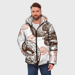 Куртка зимняя мужская Вкусности, цвет: 3D-светло-серый — фото 2