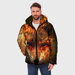 Куртка зимняя мужская Огненная лиса, цвет: 3D-красный — фото 2