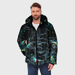 Куртка зимняя мужская Симуляция, цвет: 3D-красный — фото 2