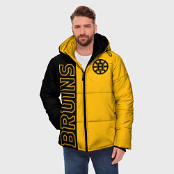 Куртка зимняя мужская NHL BOSTON BRUINS, цвет: 3D-черный — фото 2