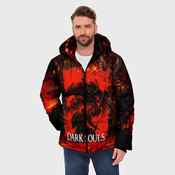 Куртка зимняя мужская DARK SOULS GAME STORY, цвет: 3D-черный — фото 2