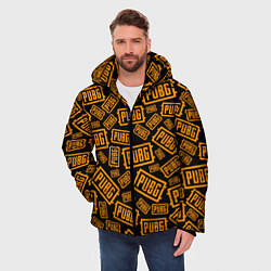 Куртка зимняя мужская PUBG ПАБГ УЗОР, цвет: 3D-черный — фото 2