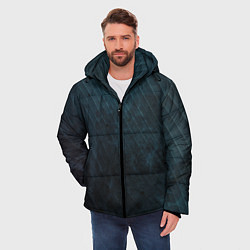 Куртка зимняя мужская Dark Texture, цвет: 3D-черный — фото 2
