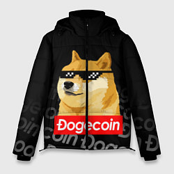 Куртка зимняя мужская DOGECOIN DOGE ДОГИКОИН, цвет: 3D-черный