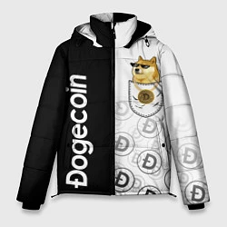 Куртка зимняя мужская DOGECOIN DOGE КАРМАН, цвет: 3D-черный