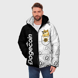 Куртка зимняя мужская DOGECOIN DOGE КАРМАН, цвет: 3D-красный — фото 2