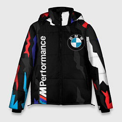 Куртка зимняя мужская BMW M PERFORMANCE БМВ М, цвет: 3D-светло-серый