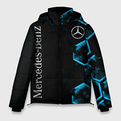 Куртка зимняя мужская Mercedes Мерседес Неон, цвет: 3D-черный