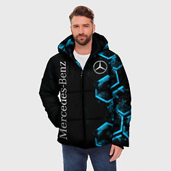 Куртка зимняя мужская Mercedes Мерседес Неон, цвет: 3D-светло-серый — фото 2