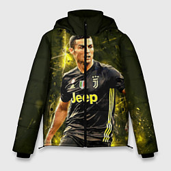 Куртка зимняя мужская Cristiano Ronaldo Juventus, цвет: 3D-черный