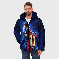 Куртка зимняя мужская Leo Messi Лео Месси 10, цвет: 3D-светло-серый — фото 2