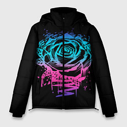 Куртка зимняя мужская Неоновая Роза Neon Rose, цвет: 3D-черный