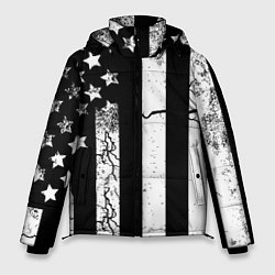 Куртка зимняя мужская ЗВЕЗДНО-ПОЛОСАТЫЙ, цвет: 3D-черный
