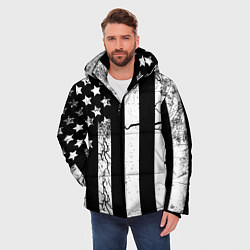 Куртка зимняя мужская ЗВЕЗДНО-ПОЛОСАТЫЙ, цвет: 3D-светло-серый — фото 2