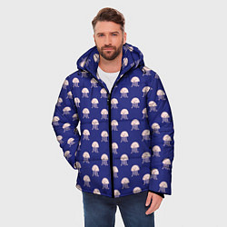 Куртка зимняя мужская Осьминоги, цвет: 3D-красный — фото 2