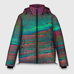 Куртка зимняя мужская ГЛИТЧ ПОМЕХИ Z, цвет: 3D-светло-серый