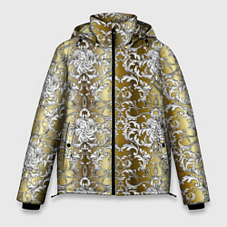 Куртка зимняя мужская Versace gold & white, цвет: 3D-черный