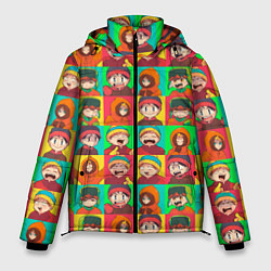 Куртка зимняя мужская Аниме Южный парк, цвет: 3D-черный