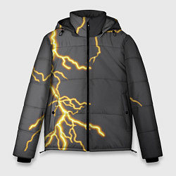 Куртка зимняя мужская Яркая молния, цвет: 3D-красный