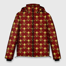 Куртка зимняя мужская Ёлочные Звёзды, цвет: 3D-черный