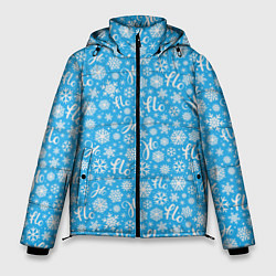 Куртка зимняя мужская Смех Санты, цвет: 3D-черный