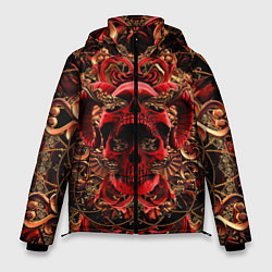 Мужская зимняя куртка Череп красного демона