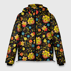 Куртка зимняя мужская Хохломa, цвет: 3D-черный