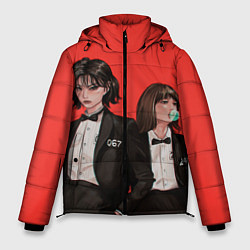 Куртка зимняя мужская Стильные 067 и 240, цвет: 3D-черный