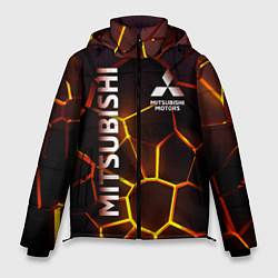 Куртка зимняя мужская Митсубиси подсветка 3D плит, цвет: 3D-светло-серый