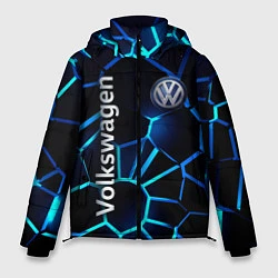 Куртка зимняя мужская Фольксваген 3D плиты, цвет: 3D-черный