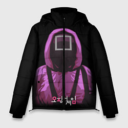 Куртка зимняя мужская Squid Game Square Guy, цвет: 3D-черный