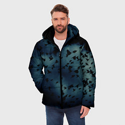 Куртка зимняя мужская Flock of birds, цвет: 3D-черный — фото 2