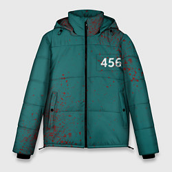 Куртка зимняя мужская Игра в кальмара: Персонаж 456, цвет: 3D-черный