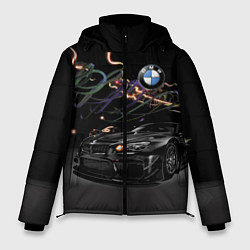 Куртка зимняя мужская Бэха в ночном городе, цвет: 3D-светло-серый