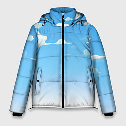 Куртка зимняя мужская Летнее небо, цвет: 3D-черный
